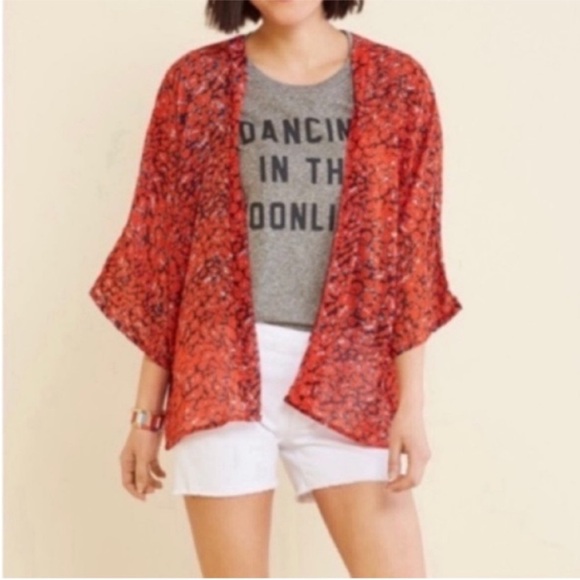 Evereve Do Everything in Love Ashley Leopard Kimono - Picture 2 of 6